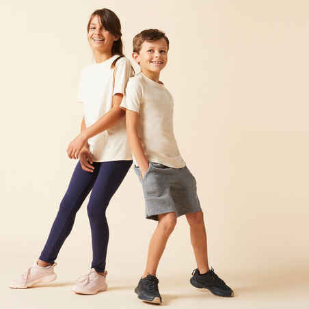 Kids' Unisex Cotton T-Shirt - Beige