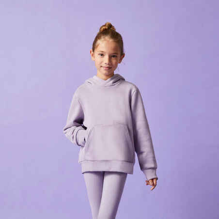 Kids' Cotton Hooded Sweatshirt - Purple