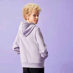 Kids' Cotton Hooded Sweatshirt - Purple