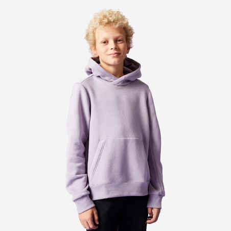 Otroški bombažni pulover s kapuco