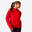 Sweatshirt com Capuz em Algodão de Ginástica Criança 500 Vermelho