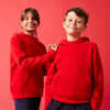 Bērnu silts džemperis ar kapuci “500”, sarkans