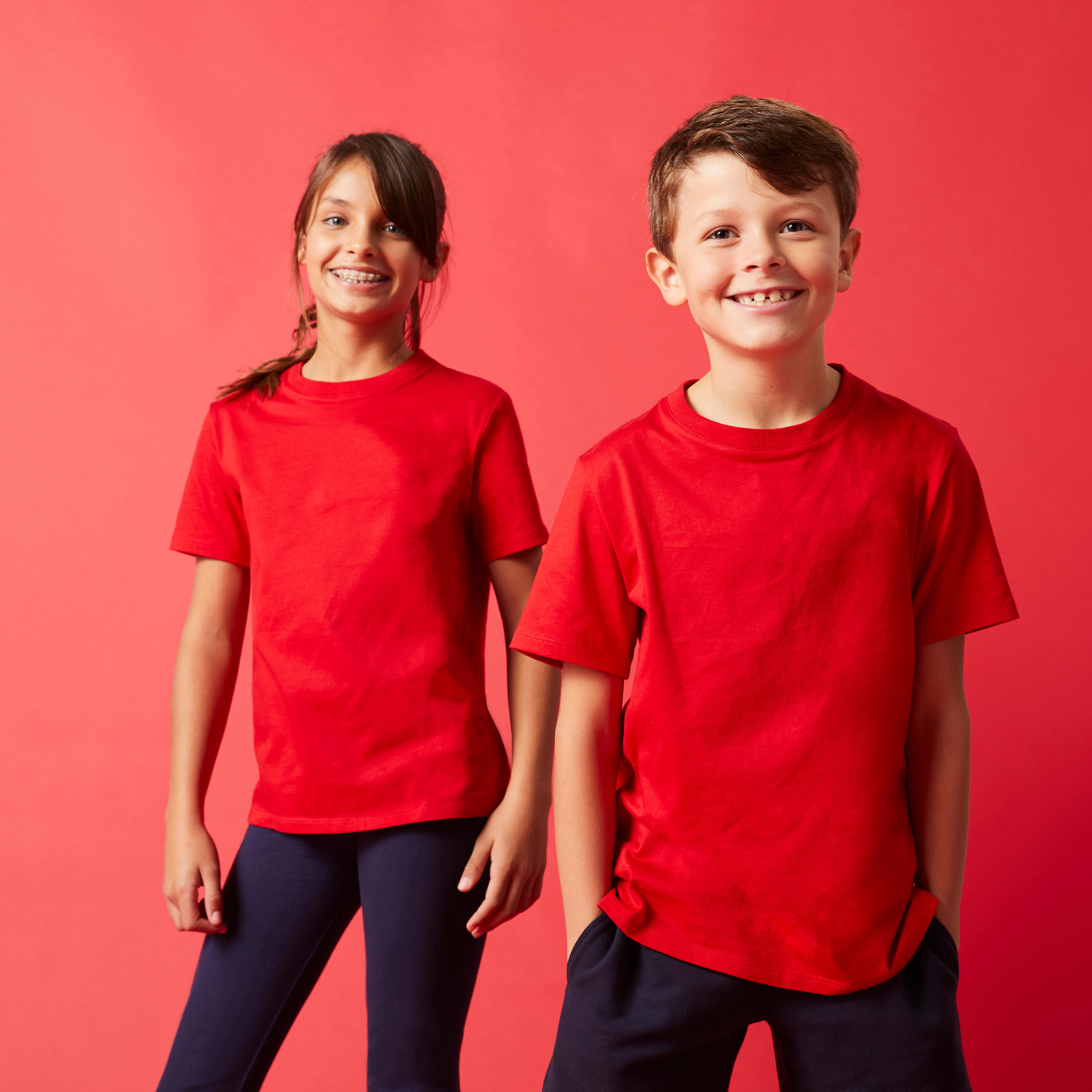 T shirt rossa bambino decathlon deals