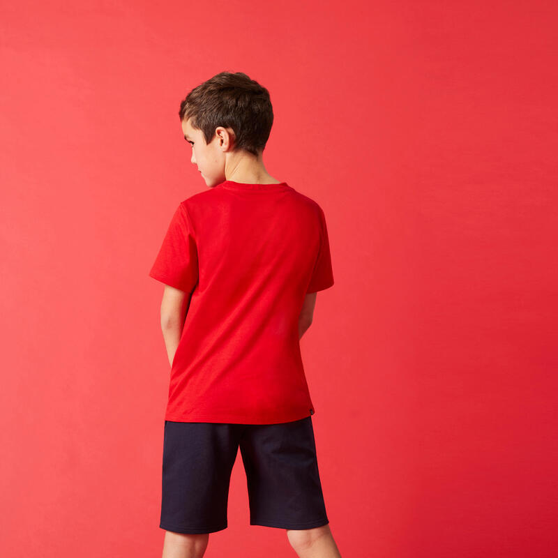 T-shirt coton enfant mixte - rouge