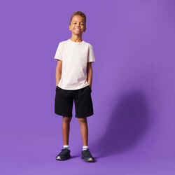 Kids' Cotton Shorts 500 - Black