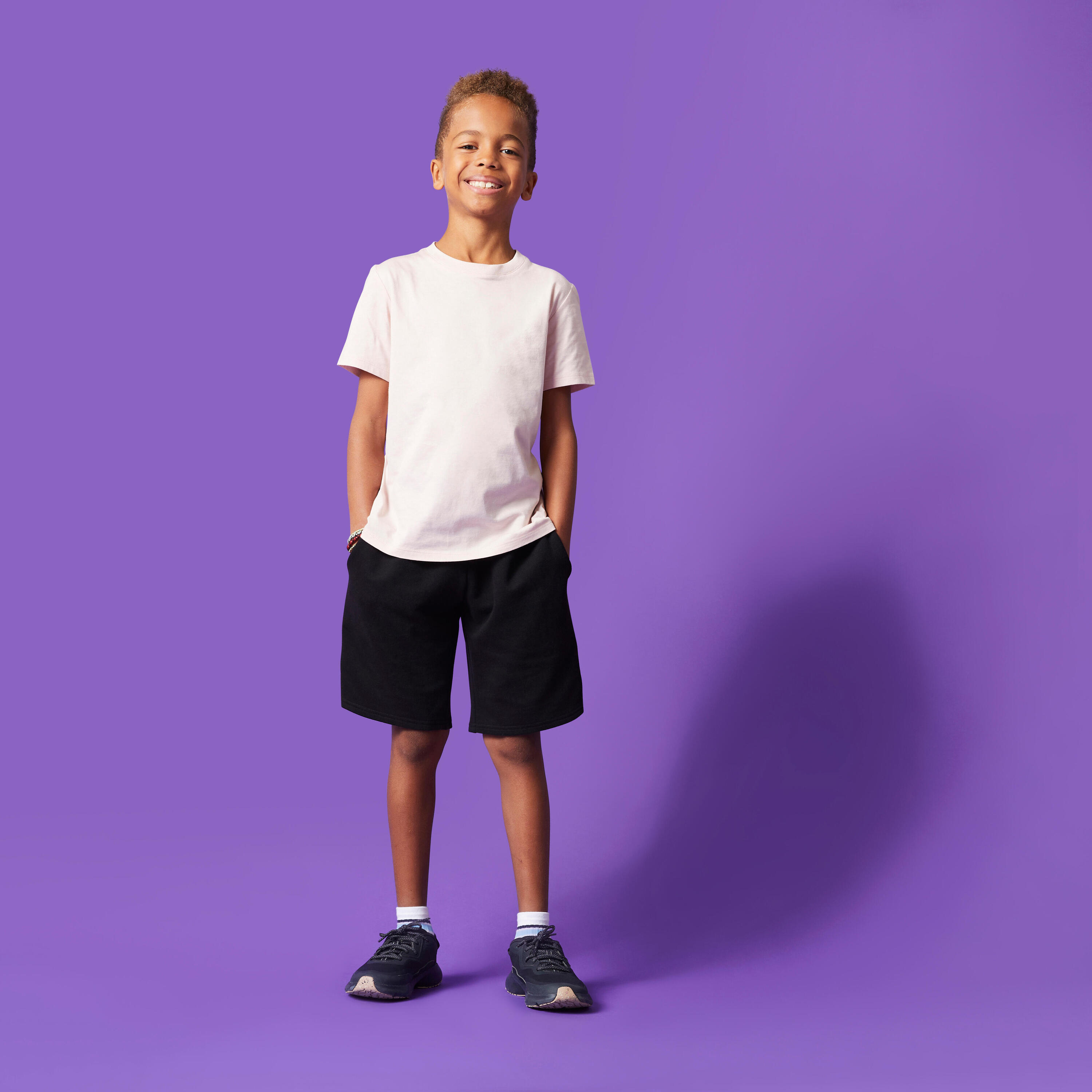 Kids' Unisex Cotton Shorts - Black 3/7