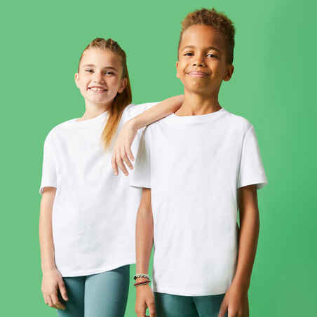 Kids' Unisex Cotton T-Shirt - White