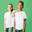 T-shirt bianca bambino unisex ginnastica 500 regular cotone 100%