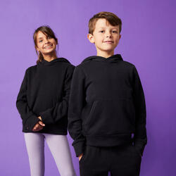 Sudadera Capucha Niños Negro Algodón