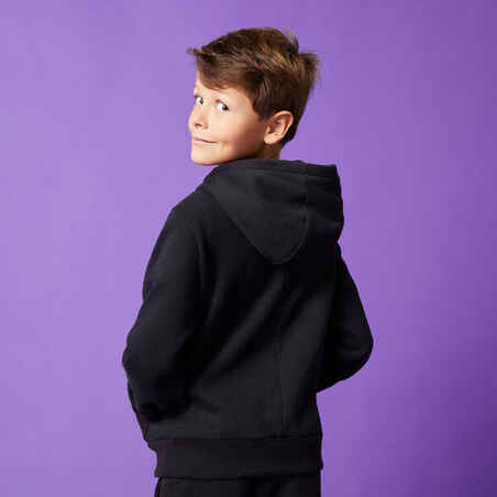 Kids' Cotton Hoodie - Black