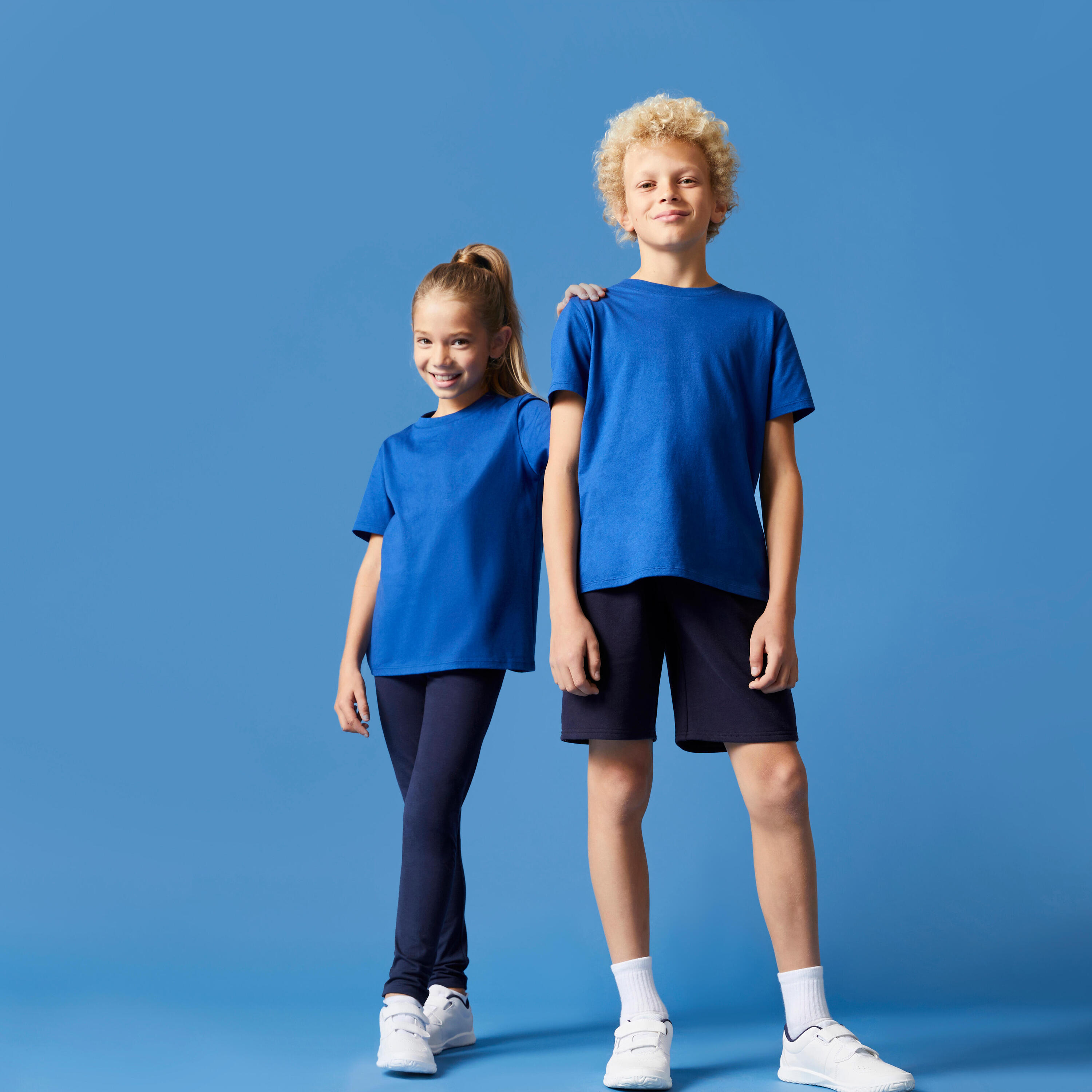 Camiseta Múltiples Deportes Niños Azul Algodón Mixta 6/7