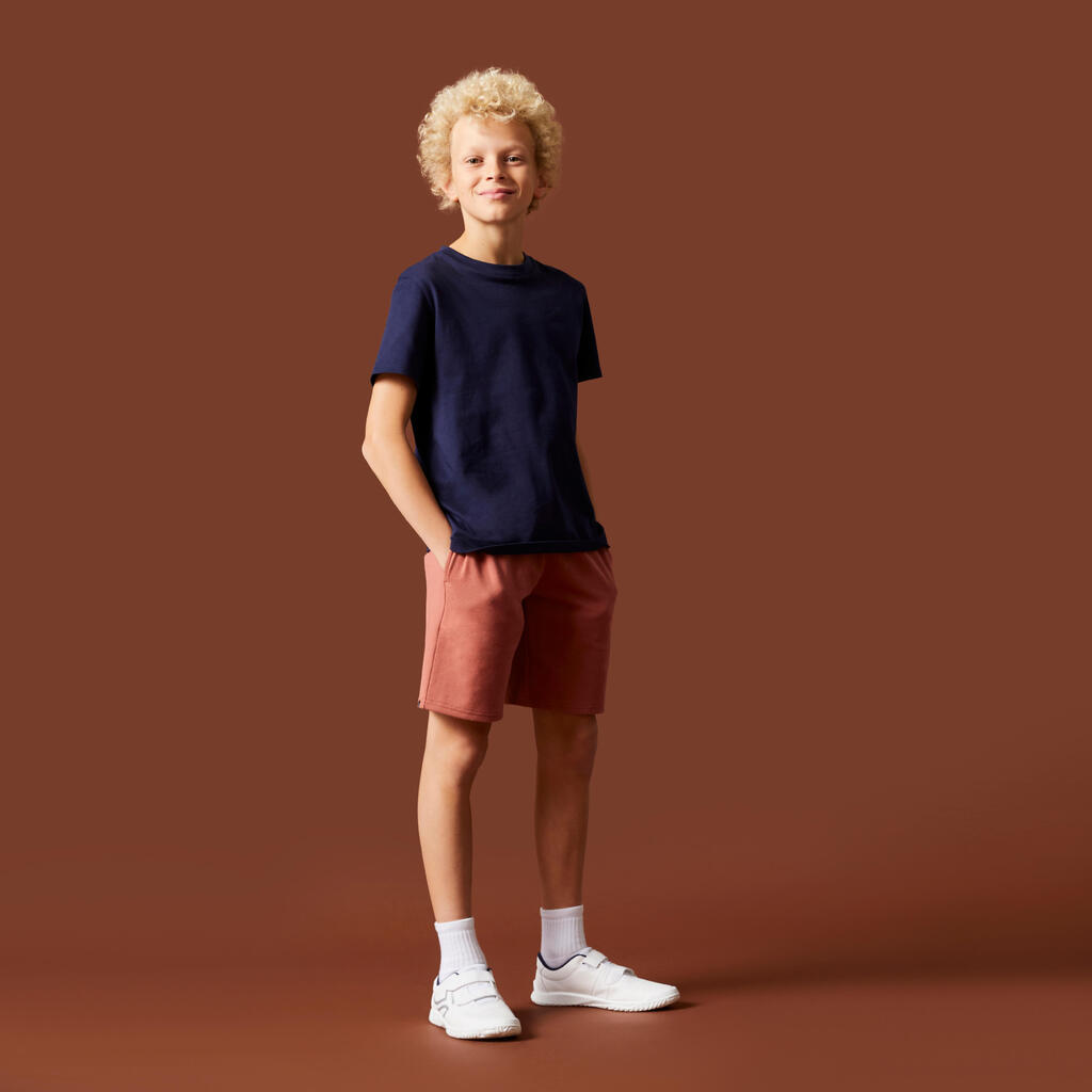 Shorts Kinder Baumwolle - 500 blau