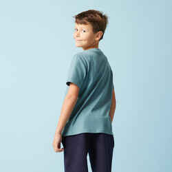 Kids' Unisex Cotton T-Shirt - Khaki