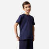 Bērnu kokvilnas T krekls “500”, tumši zils