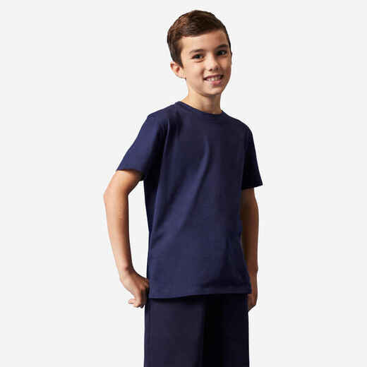 
      T-shirt coton enfant mixte - marine
  