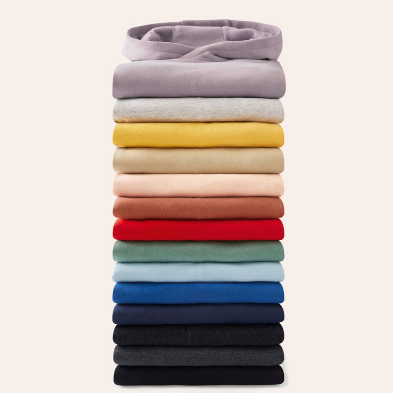 Warme hoodie voor kinderen uniseks parelroze