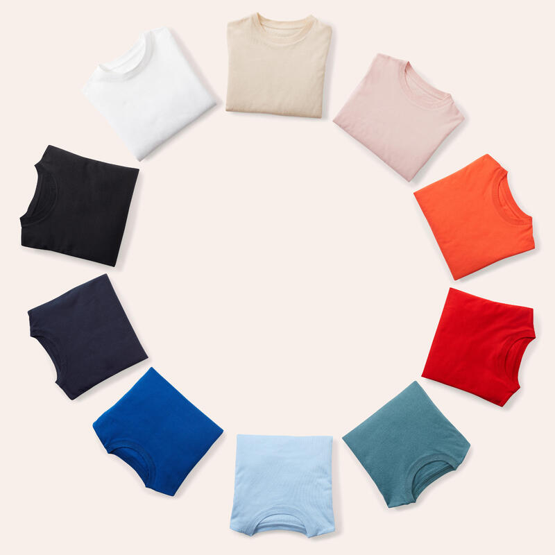 T-Shirt Kinder Baumwolle Ecodesign - einfarbig 