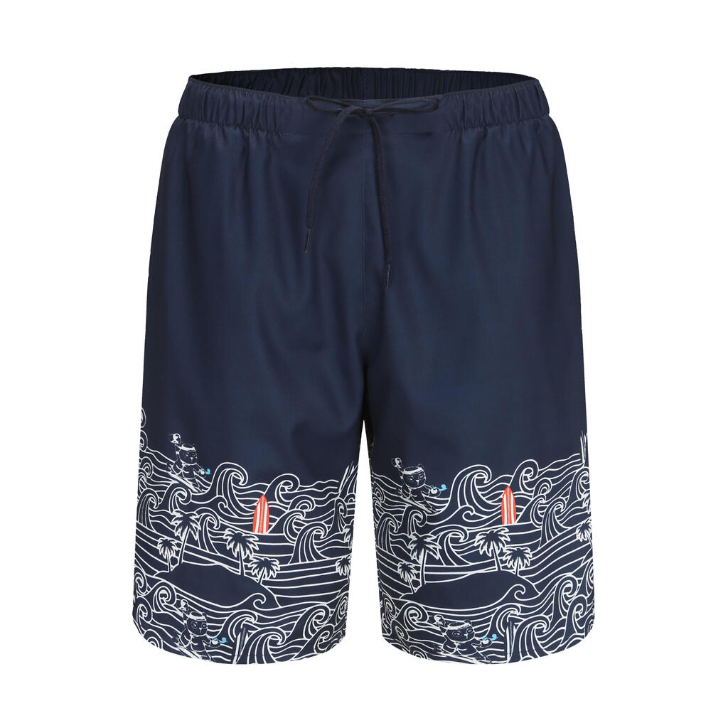 Surfing men boardshort blue wave