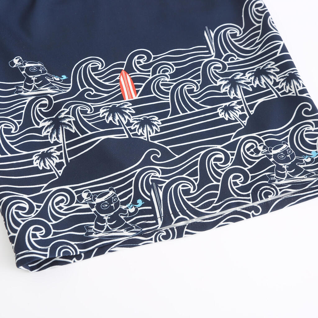 Surfing men boardshort blue wave