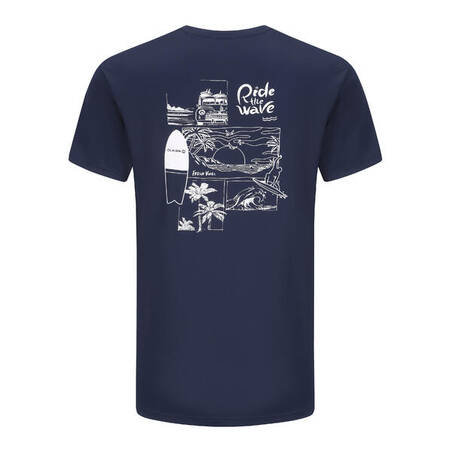 Men's surfing sun protection T-shirt Holiday navy