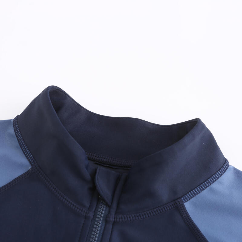 Surfing man UV protection zip top navy