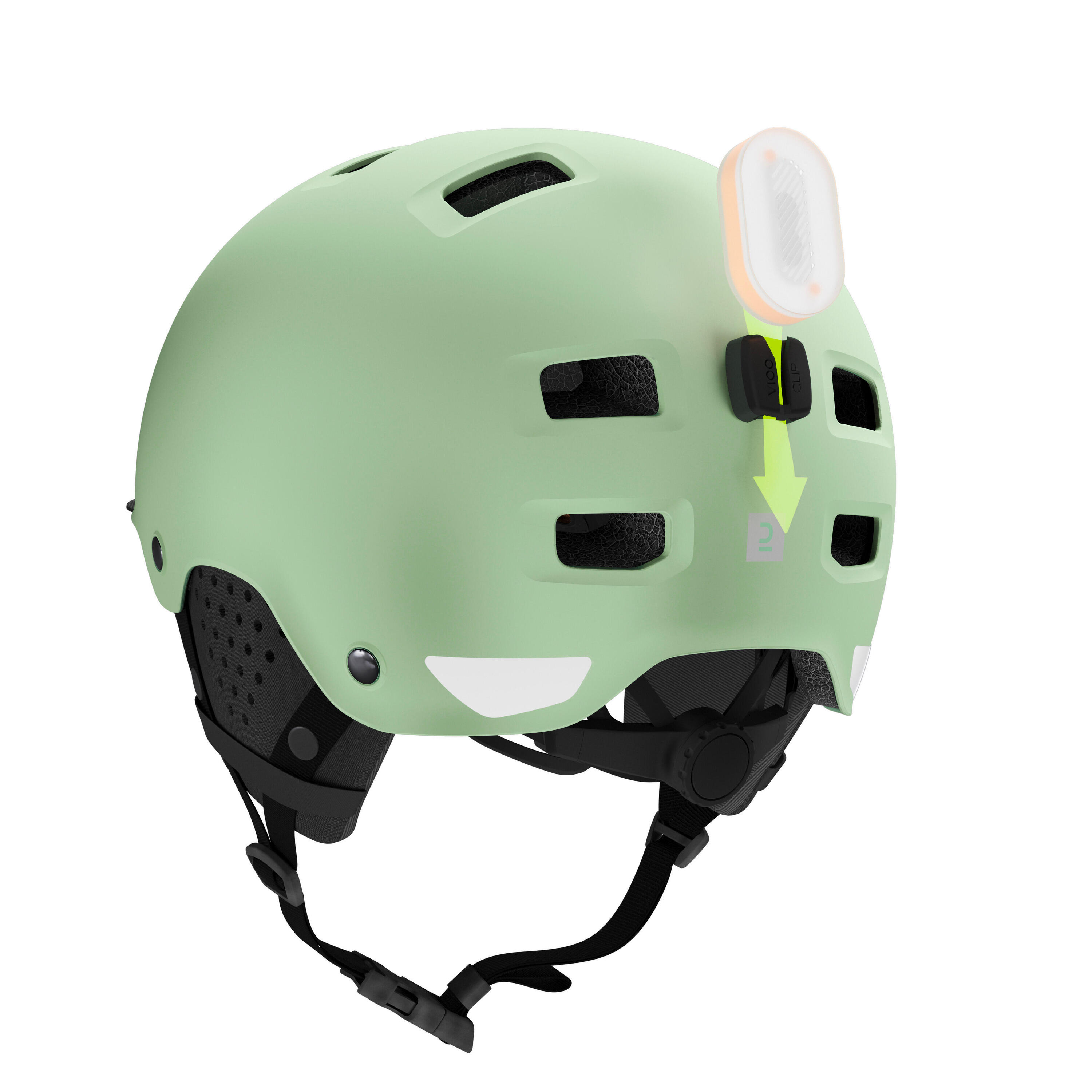 City Cycling Bowl Helmet 500 - Rosemary Green 6/11