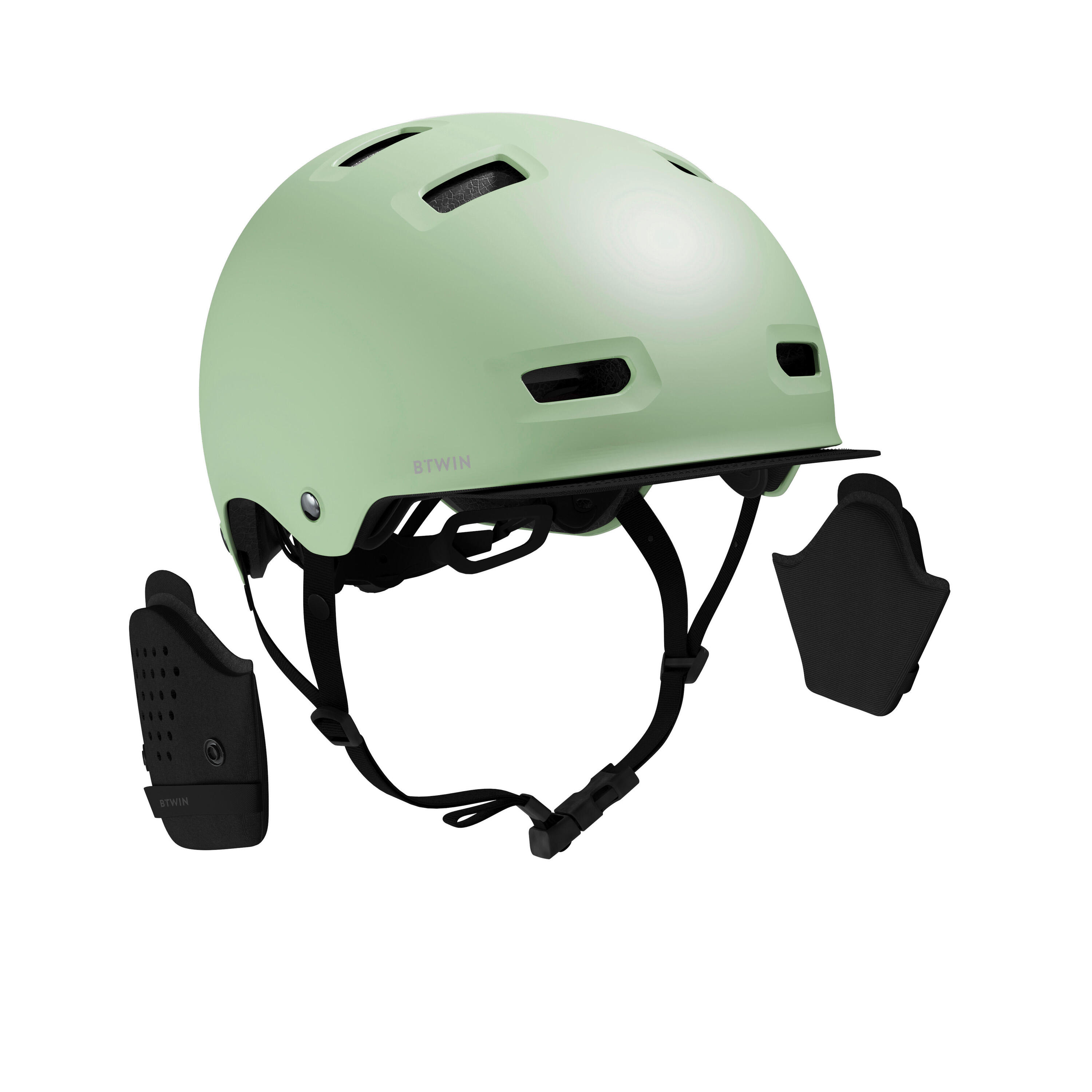 City Cycling Bowl Helmet 500 - Rosemary Green 5/11