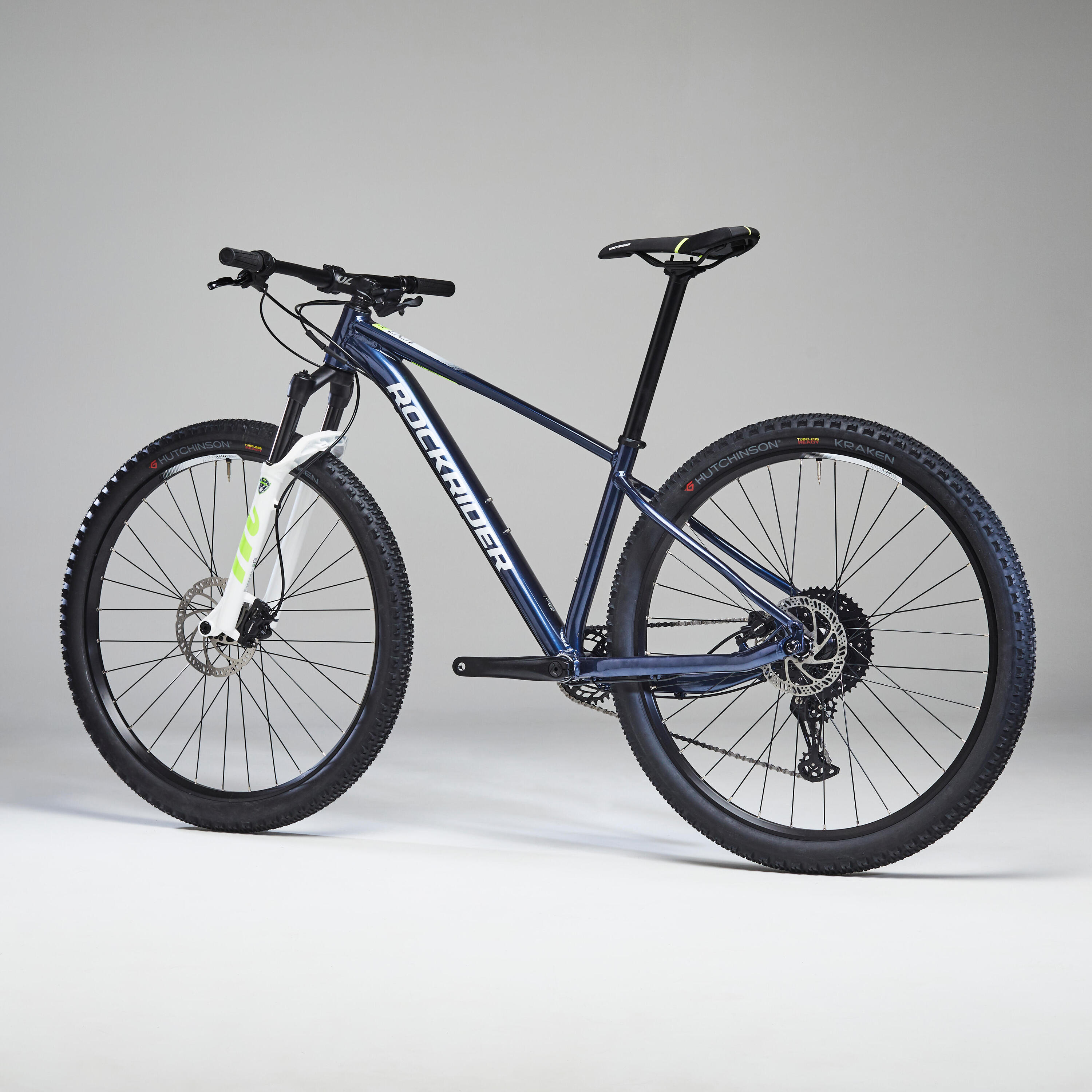 29' inch Hardtail Mountain Bike rockrider XC 100 Shimano 1x11 - Blue 3/60
