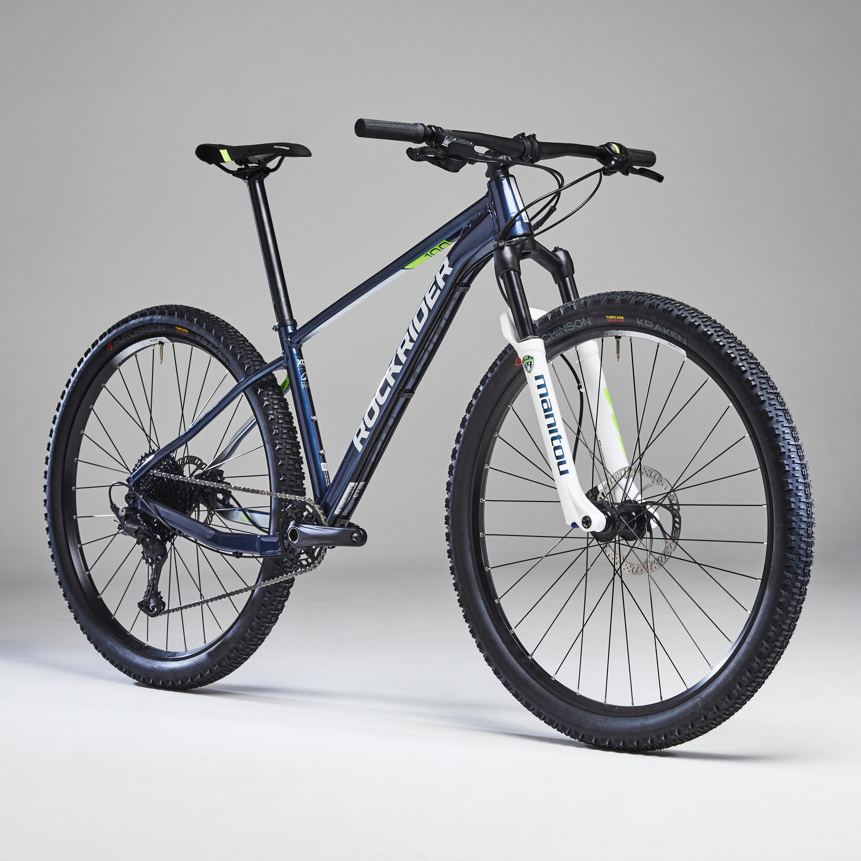 29' inch Hardtail Mountain Bike rockrider XC 100 Shimano 1x11 - Blue 2/12