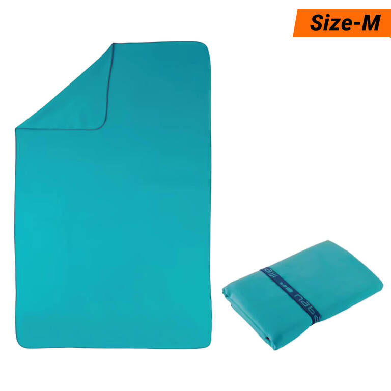 Swimming Microfiber Towel Size M 60 X 80 CM Blue