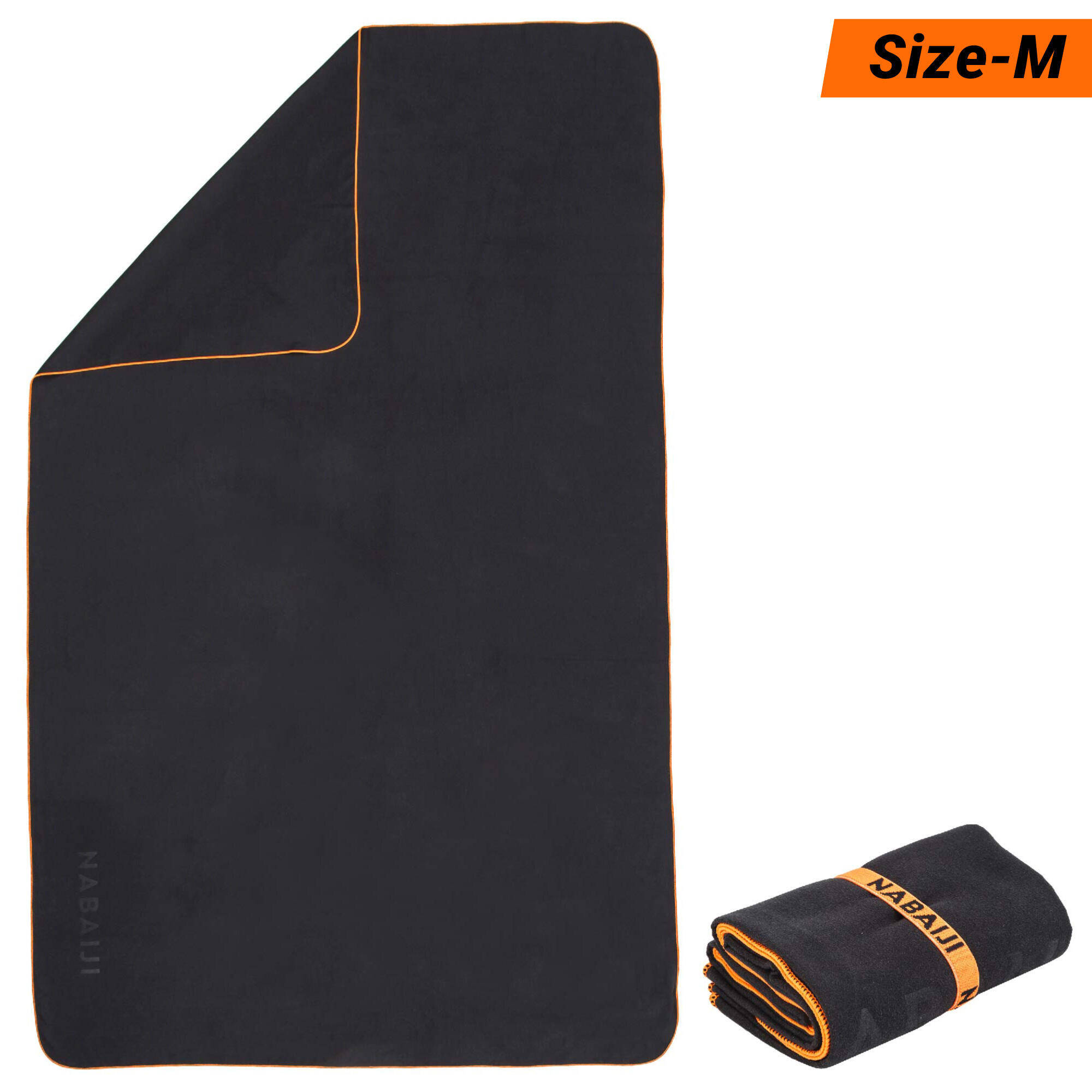 Microfiber Towel Size M 60 X 80 CM Black -  1