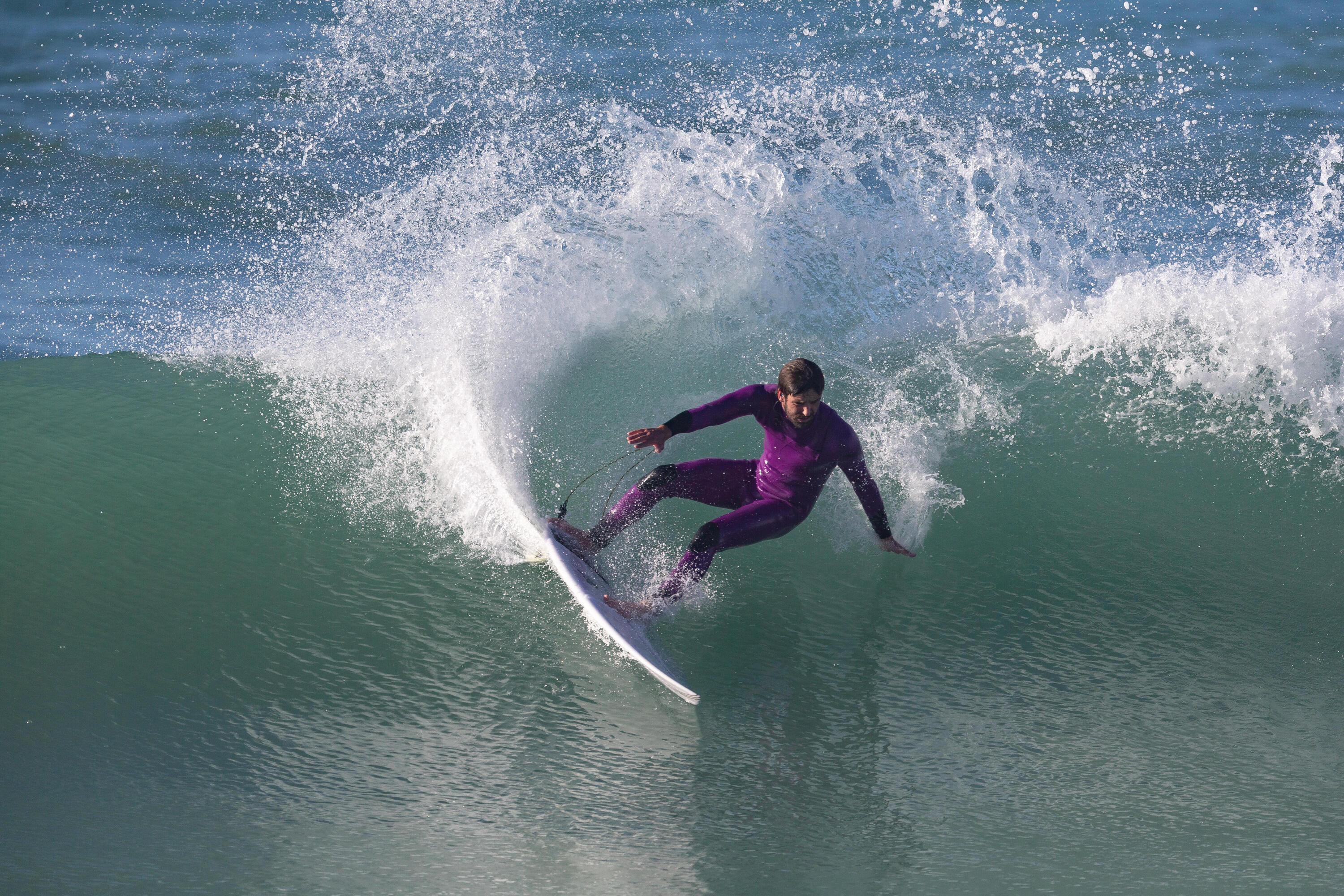 Deska surfingowa Olaian Shortboard 900 Perf 5'11 27 l bez stateczników 15/17