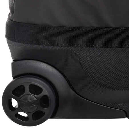 Diving bag with wheels 120 L black grey