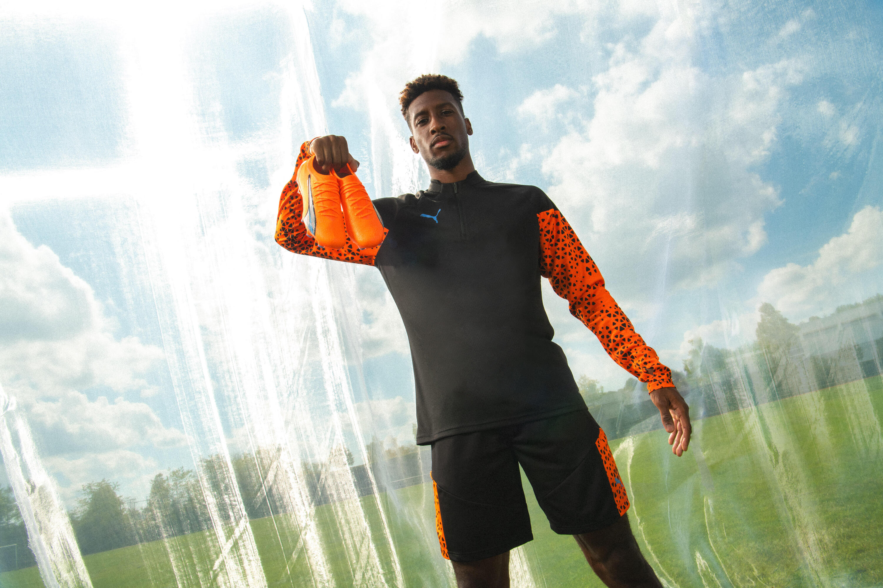 Botas de fútbol multitacos Adulto Puma Ultra Play.4 HG Naranja 2/7