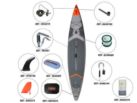 X900 14FT EXPEDITION INFLATABLE STAND-UP PADDLEBOARD (DOUBLE CHAMBER)