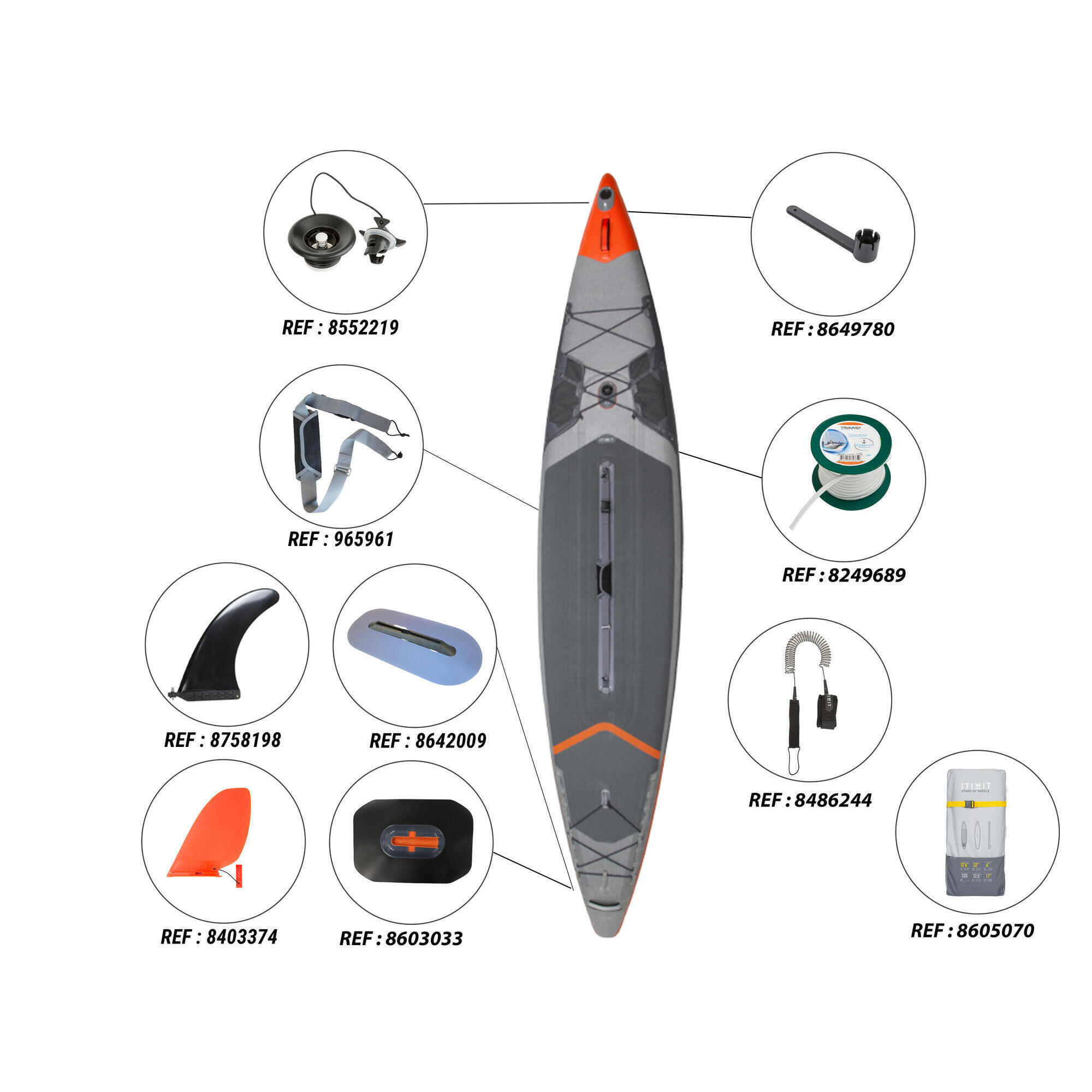 X900 14FT EXPEDITION INFLATABLE STAND-UP PADDLEBOARD (DOUBLE CHAMBER) 6/26