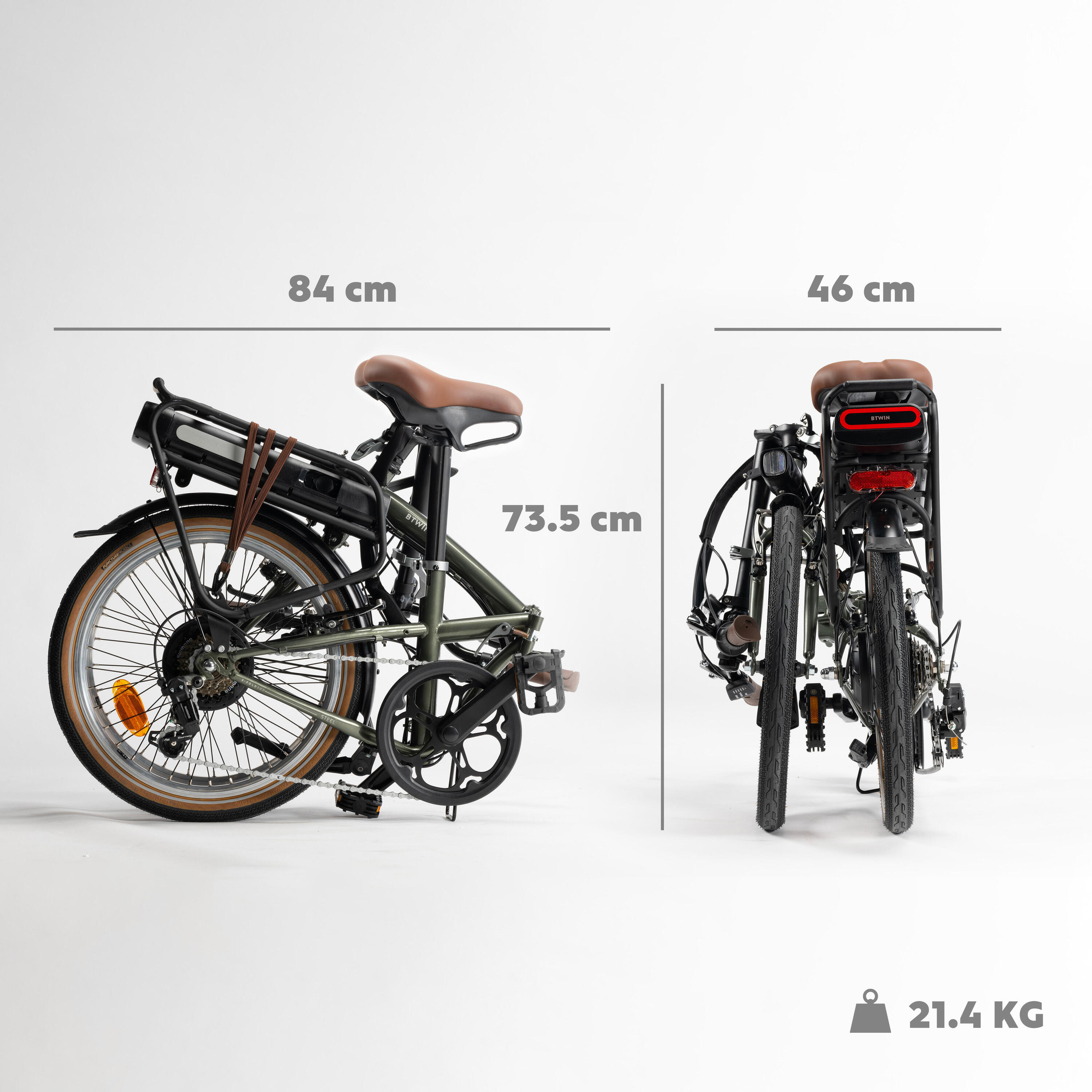 Elektrische vouwfiets E Fold 500 groen 25/41