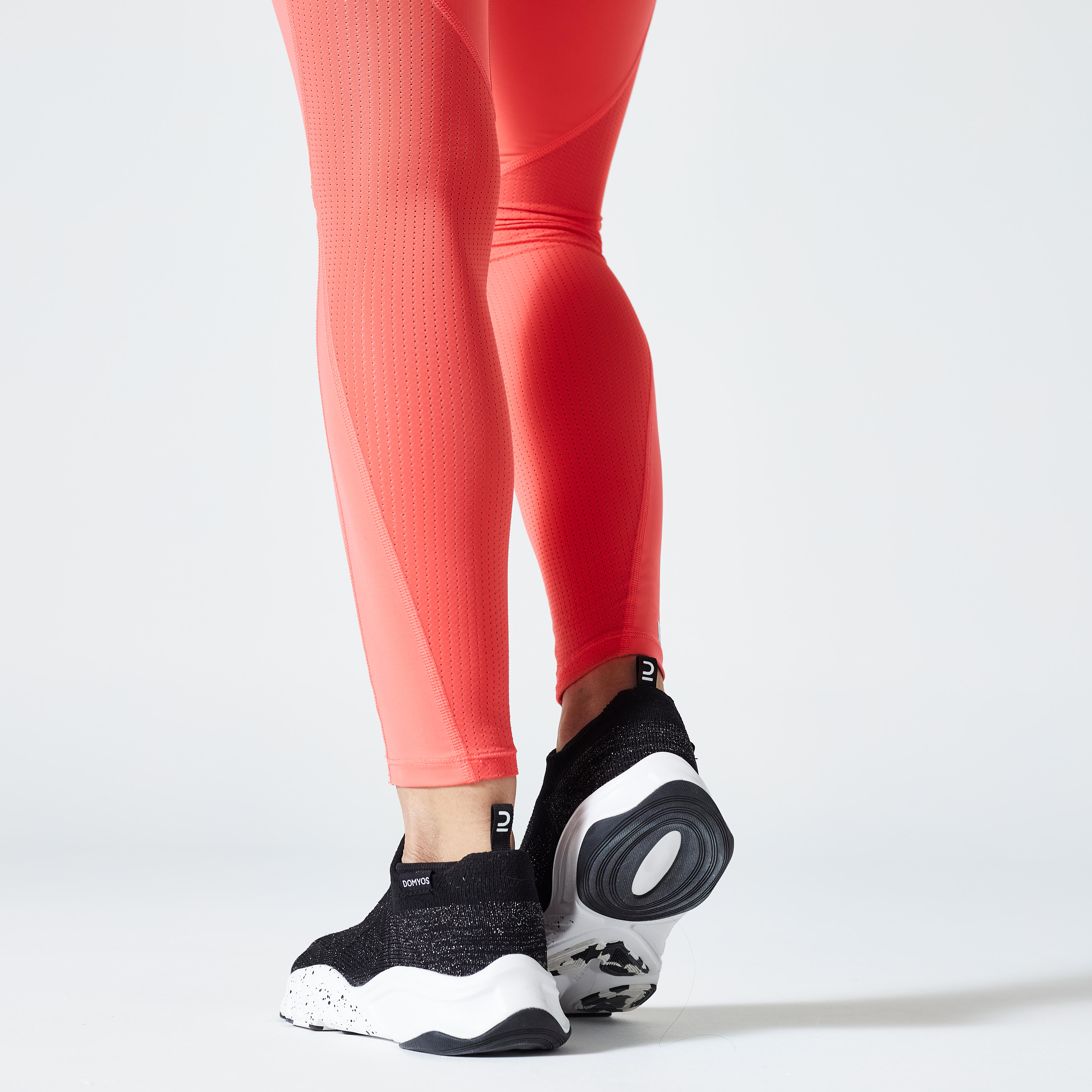 تسوق Fitness High-Waisted Shaping Leggings, Beetroot DOMYOS