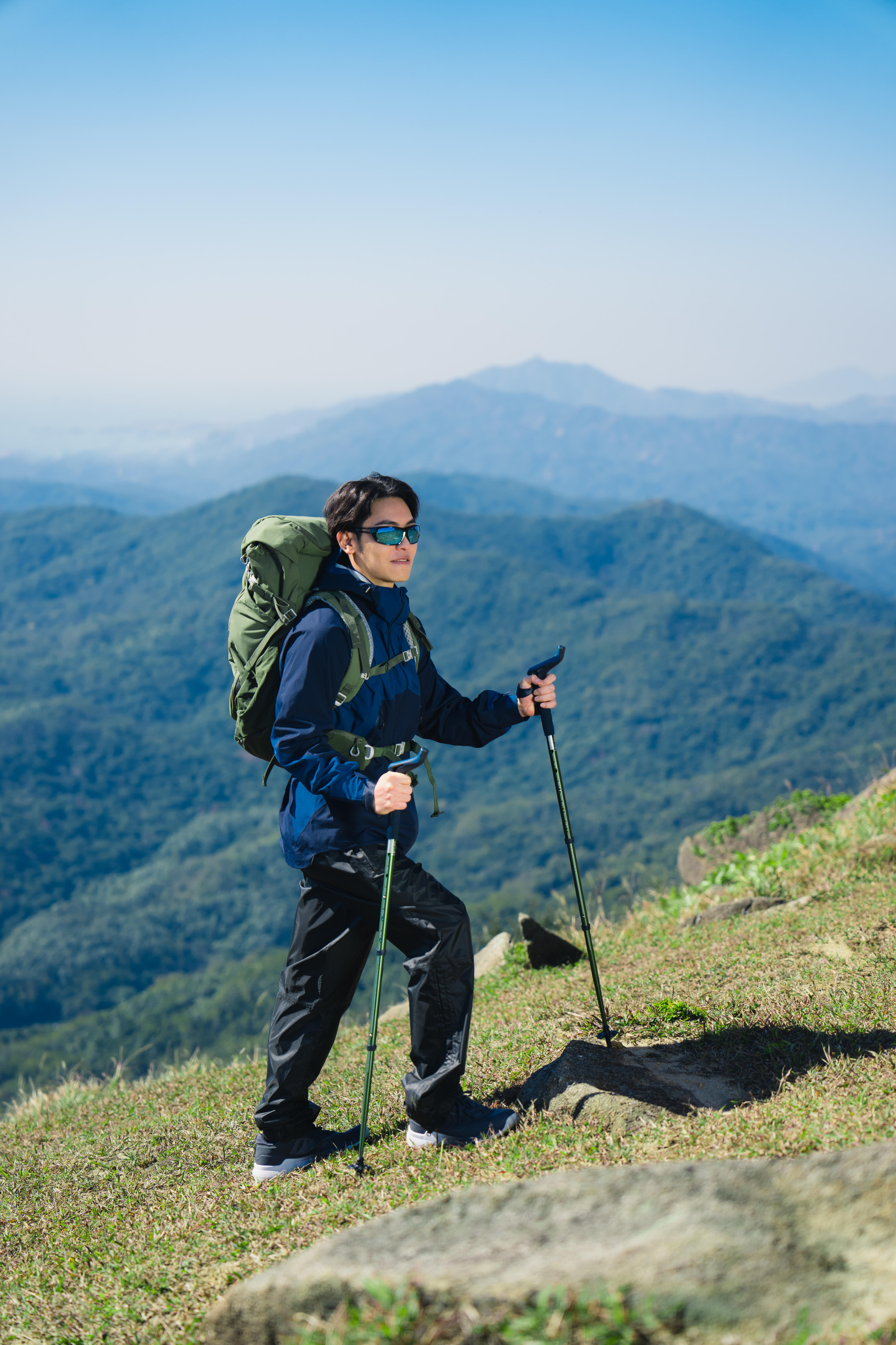 Men’s Hiking Rain Pants MH 500 Black Black‎ Quechua Decathlon