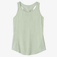 Women's Cardio Fitness Long Crew Neck Tank Top - Green