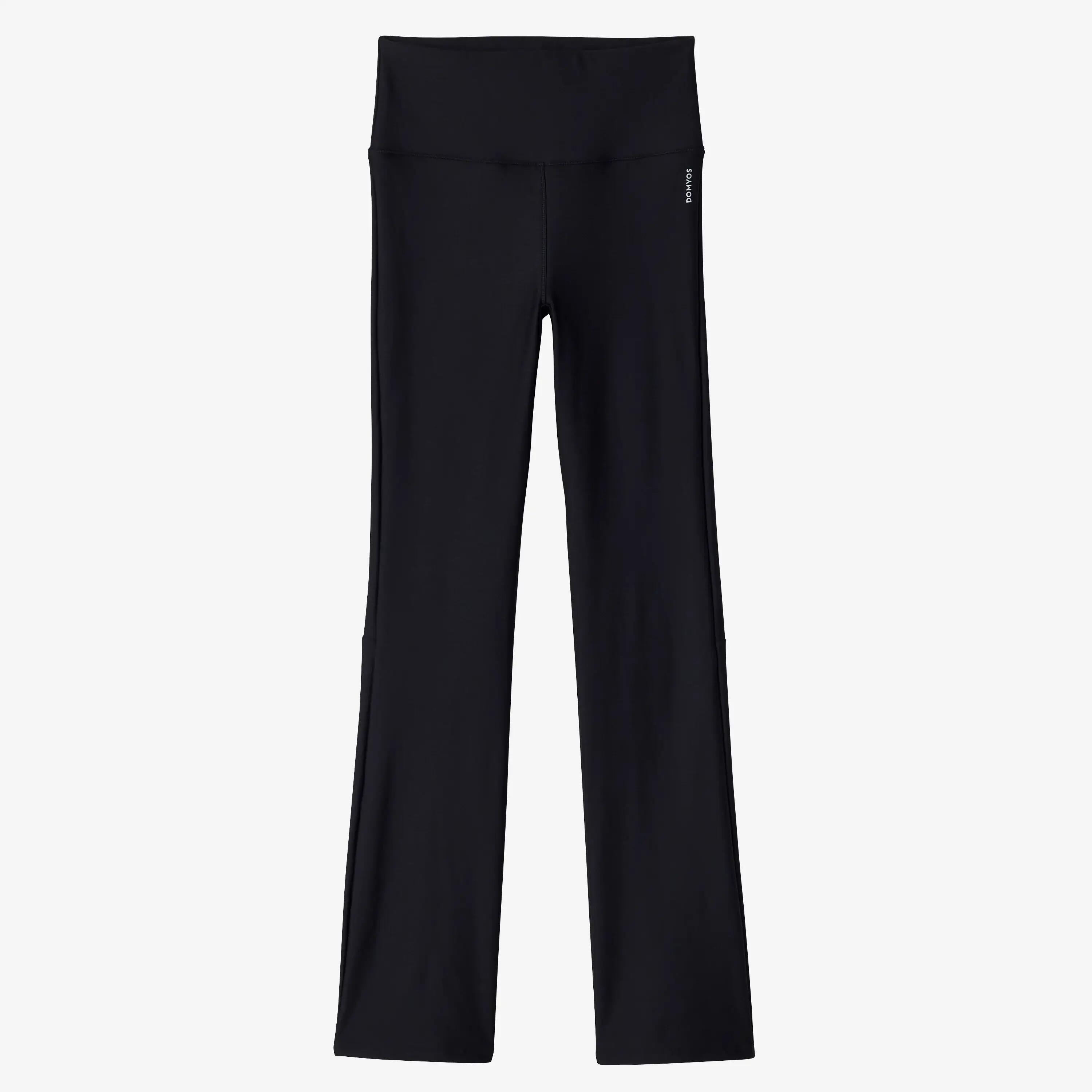 Leggings de desporto corte direito e extensíveis mulher, preto 9/23