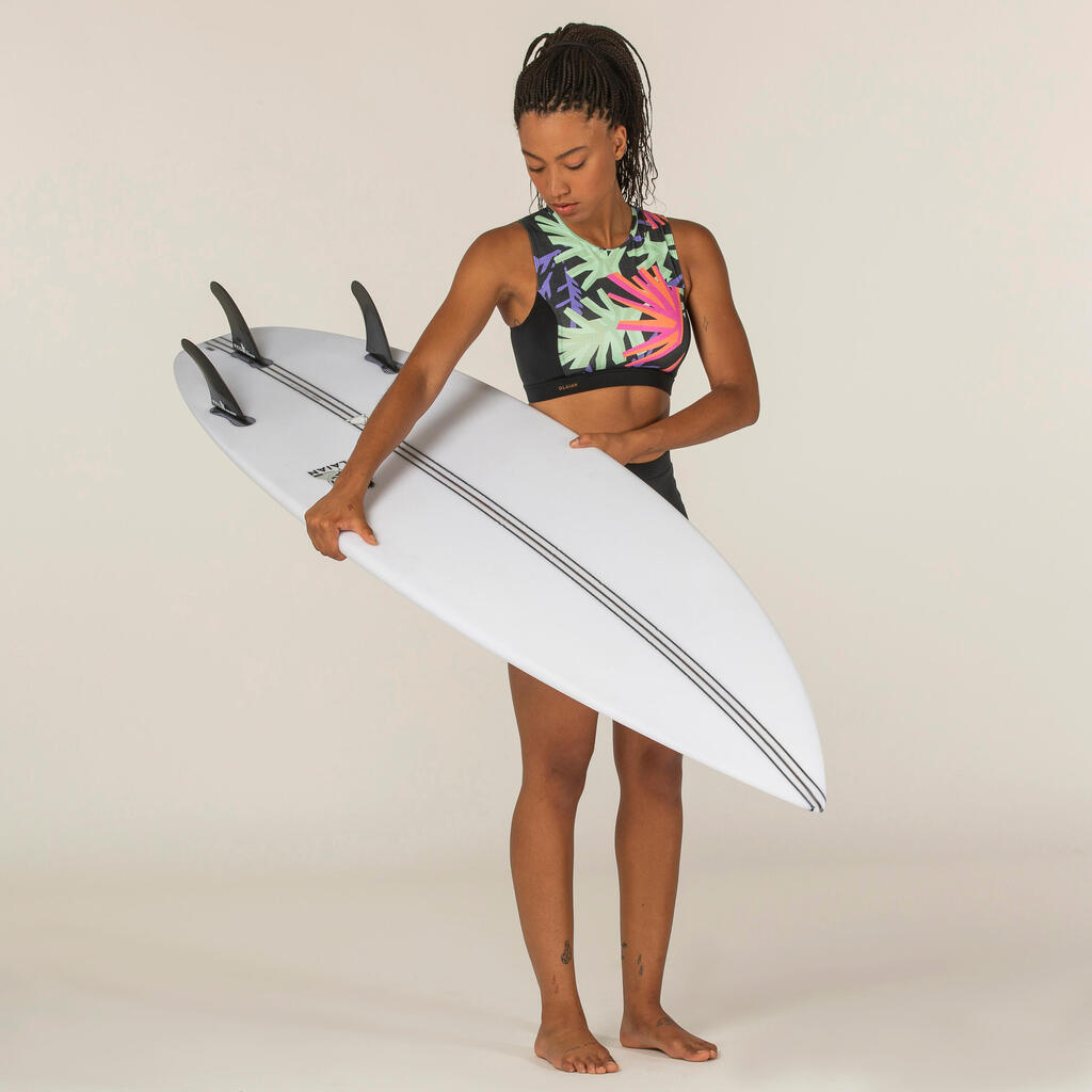 Brassière femme carla hawaii avec back zip et coques amovibles hydrophobes