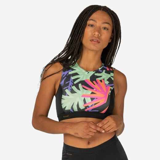 
      WOMEN’S CROP TOP CARLA HAWAII WITH BACK ZIP AND HYDROPHOBIC REMOVABLE CUPS
  