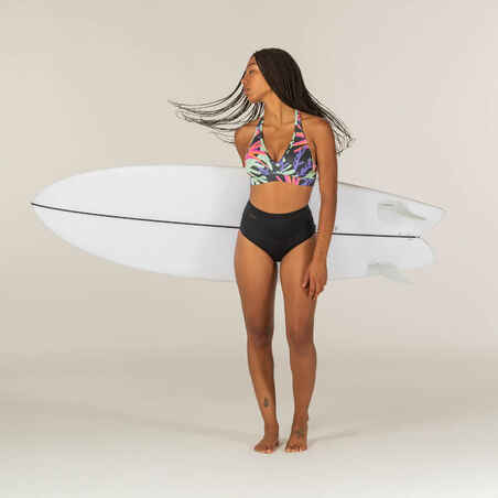 Braguita bikini Mujer surf alta negro