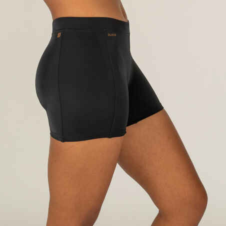 Short de vestido de baño para surf para mujer Olaian Reva negro