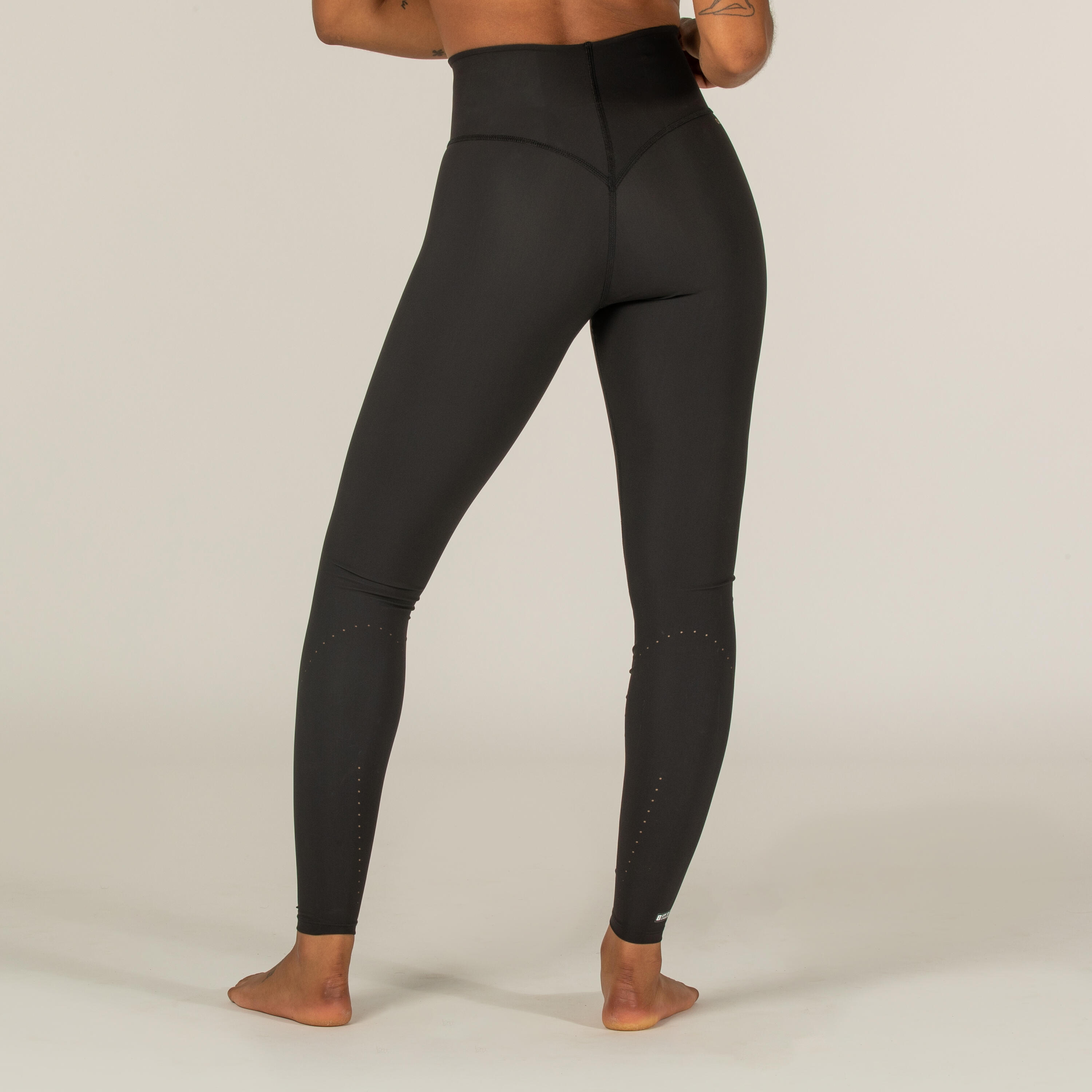 SURF LEGGINGS ANTI-UV RACHEL BLACK - SECOND SKIN AND SHAPING HIGH WAIST 4/8