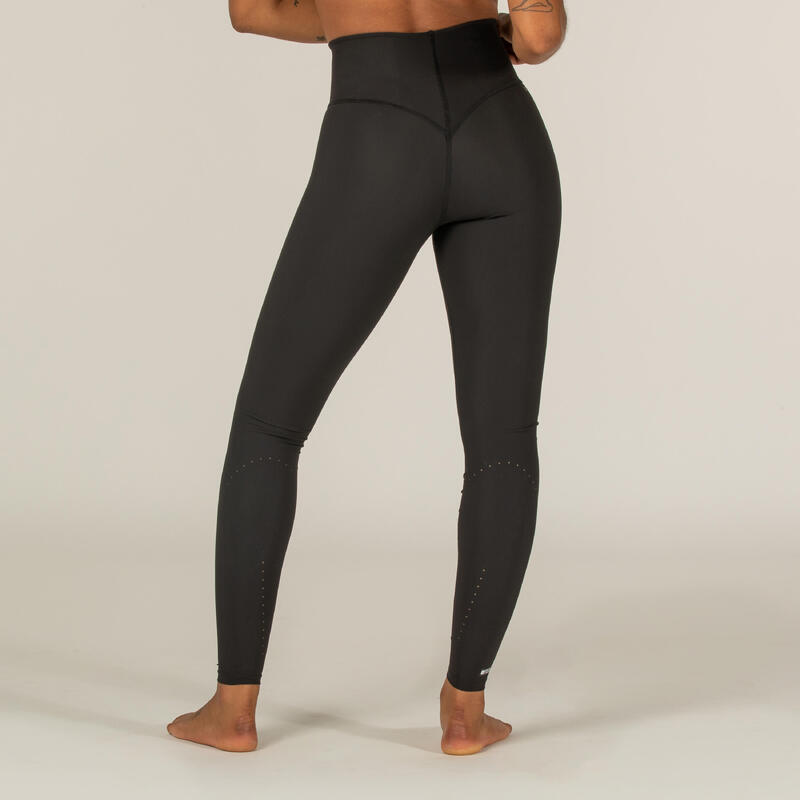 LEGGING DE SURF ANTI UV RACHEL NOIR SECONDE PEAU ET TAILLE HAUTE GAINANTE