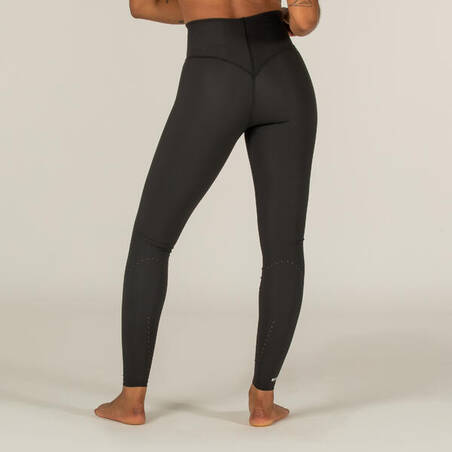 Legging Surfing Wanita Anti-UV Rachel High Waist - Hitam