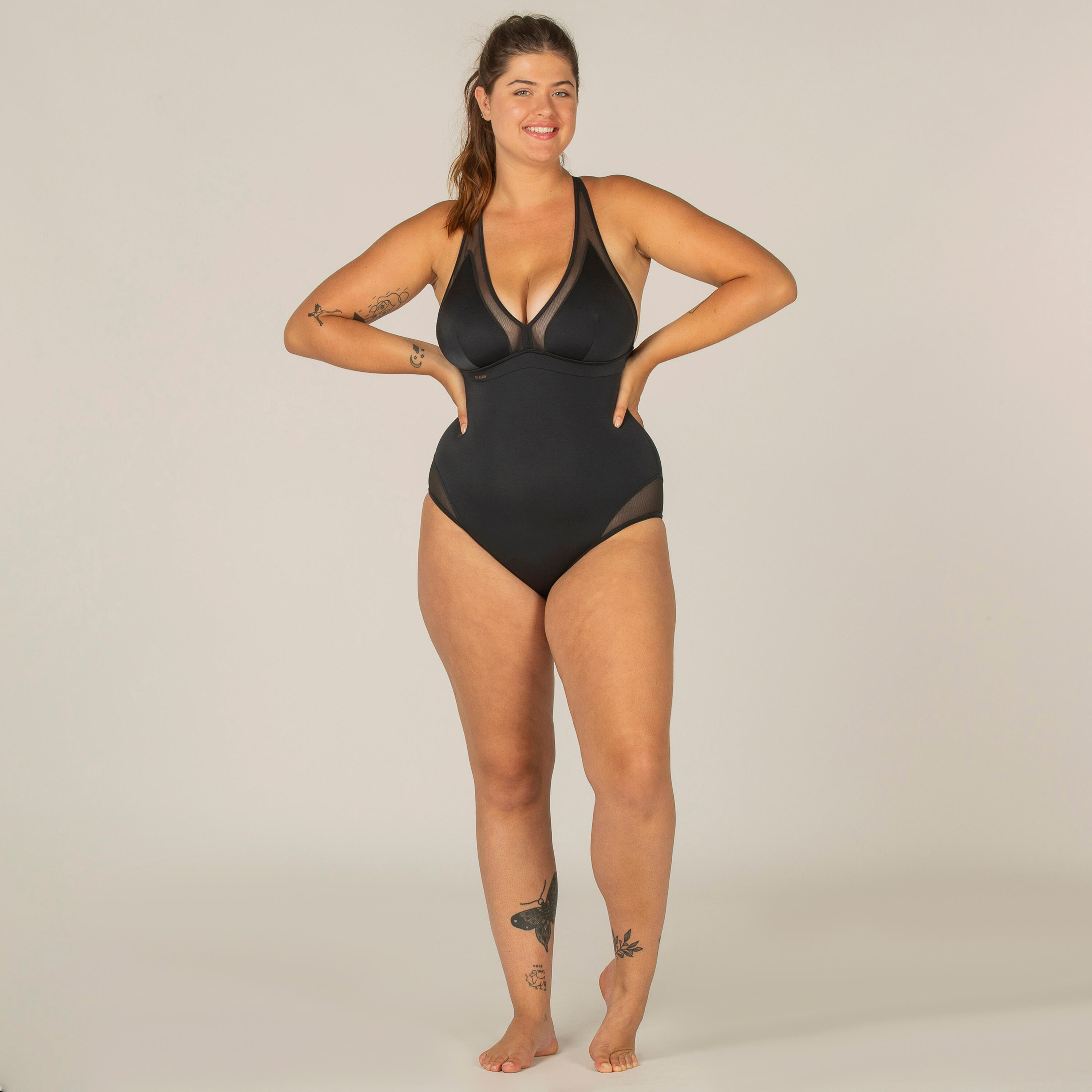 WOMEN'S SURFING SWIMSUIT WITH X BACK ISA 15/15