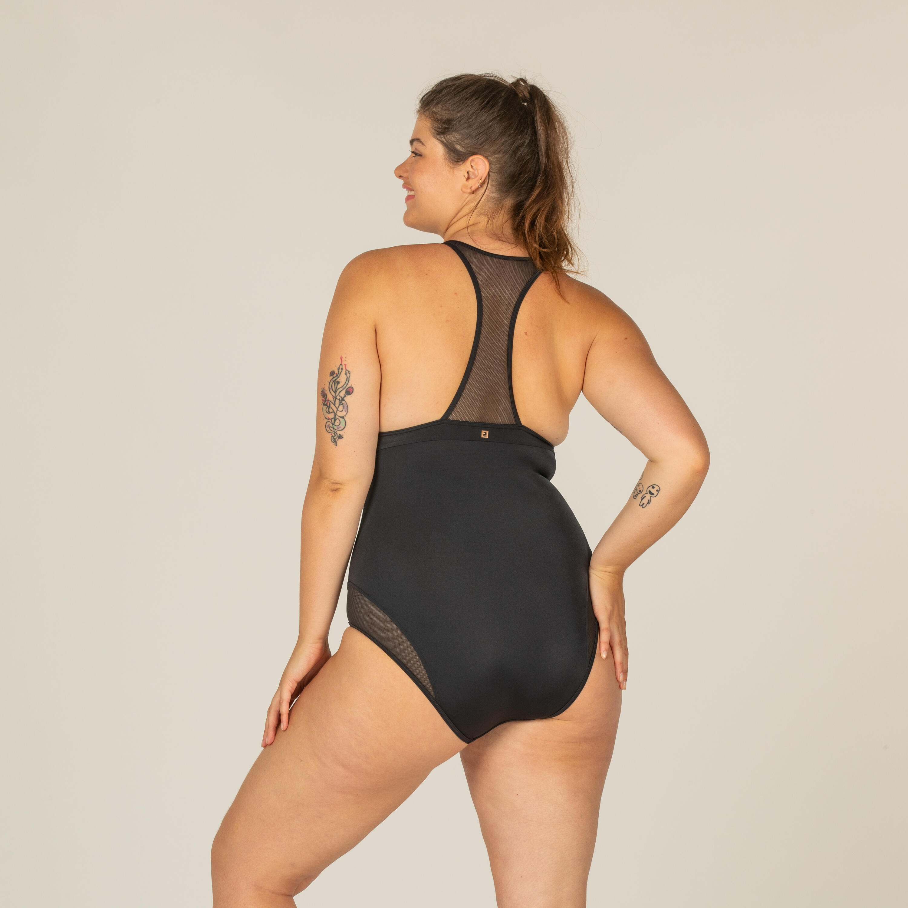 WOMEN'S SURFING SWIMSUIT WITH X BACK ISA 14/15